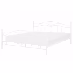 Romantico letto matrimoniale in metallo bianco - ANTLIA. Porta un tocco di romanticismo in camera da letto con questo letto c ...