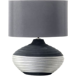 Beliani - Lampada da tavolo in colore grigio Lima