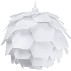 Beliani - Lampadario Moderno Piccolo a Forma di Fiore in Plastica Colore Bianco Segre Mini