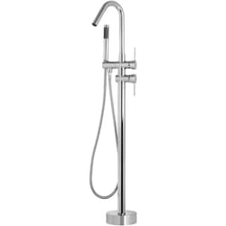 Miscelatore per Vasca Freestanding Argento Cromato con Doccetta 118 cm Victoria