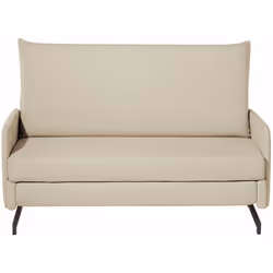 Pratico divano letto in tessuto beige BELFAST. Porta la classe e l'eleganza in soggiorno con questo divano letto decorativo e ...
