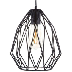 Beliani - Lampada a 1 Luce con Paralume in Filo Metallico Nero Traforato Magra