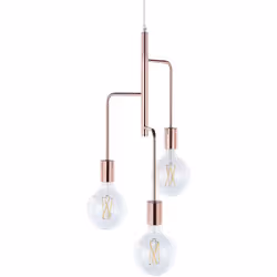 Moderna lampada a sospensione a 3 bracci . Apri le porte allo stile industriale con questo lampadario con 3 punti luce. Reali ...