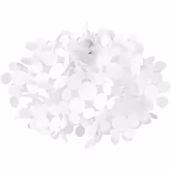 Romantico lampadario in color bianco. Questa graziosa lampada a sospensione aggiunge un tocco romantico a una stanza. La sua ...