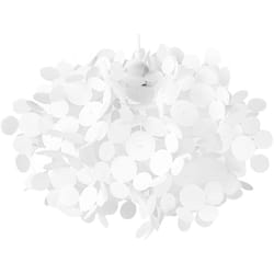 Beliani - Lampadario con Paralume Decorativo Irregolare Bianco Lamone
