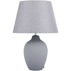 Beliani - Lampada da tavolo in ceramica in color grigio Fergus