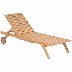 Lettino da giardino in legno d'acacia. Questo lettino prendisole in legno è la fusione perfetta tra durabilità e stile. Reali ...