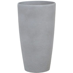 Beliani - Vaso per Piante in Simil Pietra Grigio Alto e Moderno 58 x ø 31 cm Abdera
