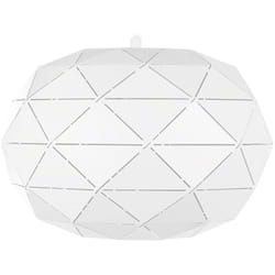 Lampadario in metallo bianco Rewa