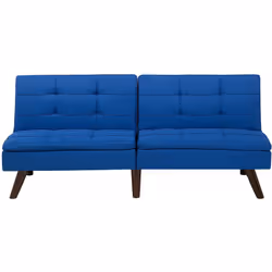 Divano letto 2 posti in tessuto con schienale regolabile. Porta stile e funzionalità in casa tua con questo divano letto. Rea ...