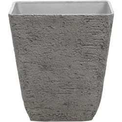 Vaso Quadrato Simil Pietra Grigia per Interni e Esterni 49 x 49 x 53 cm Delos