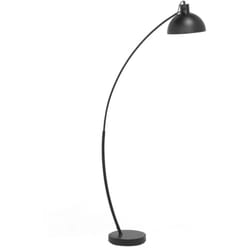 Beliani - Lampada da pavimento in metallo color nero 155 cm Dintel