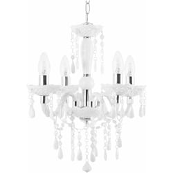Beliani - Lampadario candeliere bianco a quattro braccia Kalang