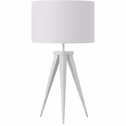 Moderna lampada da comodino con base a treppiede. Questa funzionale lampada da tavolo è la scelta ideale per il soggiorno, la ...