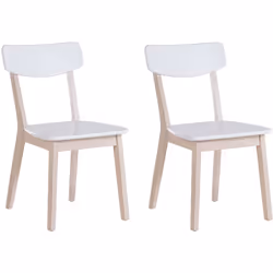 Set di 2 sedie da pranzo scandinavo . Questo set di 2 sedie da pranzo dal design semplice si abbina bene in ambienti dallo st ...