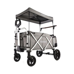 Fuxtec - Carrello pieghevole/ carrozzina da passeggio di lusso da giardino da spiaggia CTL-900 grigio