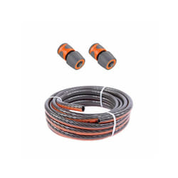 Fuxtec - Set di tubi da giardino (50m) FX-WW-SET9 con 2 connettori 1/2 pollice