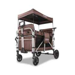 Fuxtec - Carrello pieghevole CTXL900 l'originale 4 posti carretto a mano trasporto Marrone