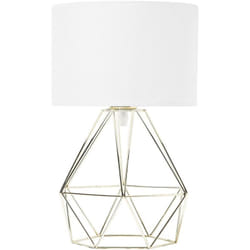 Beliani - Lampada da tavolo in colore bianco e oro Maroni