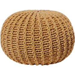 Beliani - Pouf poggiapiedi in tessuto giallo 50 x 35 cm conrad Conrad