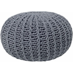 Beliani - Pouf poggiapiedi in tessuto grigio scuro 50 x 35 cm conrad Conrad