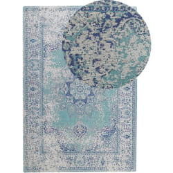 Tappeto in tessuto blu a pelo corto 140 x 200 cm Almus