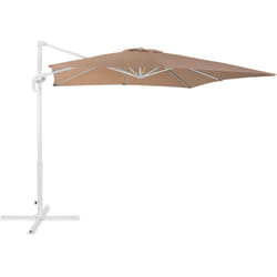Beliani - Ombrellone da giardino mocca bianco 250 x 250 x 235 cm Monza
