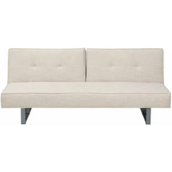 Beliani - Divano letto 3 posti in tessuto in beige chiaro Dublin