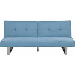 Divano letto in tessuto azzurro Dublin