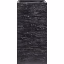 Moderno vaso da fiori in color nero. Bellissimo vaso da fiori caratterizzato da una snella forma rettangolare e un aspetto el ...