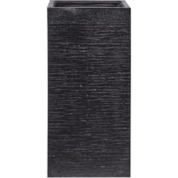 Vaso da Fiori Quadrato Nero per Esterno o Interno 33 x 33 x 70 cm Dion
