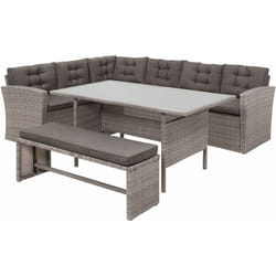 Set da giardino in rattan grigio Viterbo