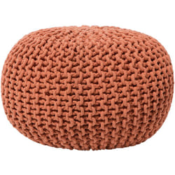 Beliani - Pouf poggiapiedi in tessuto rame 50 x 35 cm Conrad