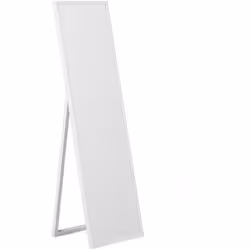 Specchio da pavimento bianco dal look classico. Questo pratico specchio da terra rettangolare, caratterizzato da un look clas ...