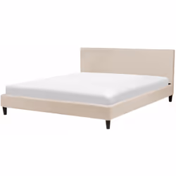 Moderno letto in tessuto con un pattern simile al lino rimovibile. Questo letto con rete a doghe è la scelta ideale per camer ...