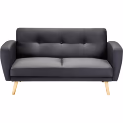 Comodo divano con funzione di letto in stile retrò. Porta la classe e l'eleganza in soggiorno con questo divano a 2 posti dal ...