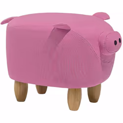 Originale pouf a forma di porcellino. Questo originale ottomano a forma di porcellino rallegrerà i tuoi ambienti. Oltre al si ...