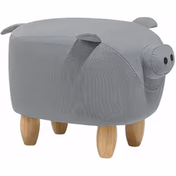 Originale pouf a forma di porcellino. Questo originale ottomano a forma di porcellino rallegrerà i tuoi ambienti. Oltre al si ...
