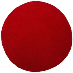 Tappeto shaggy rosso tondo ø 140 cm Demre