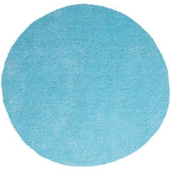 Beliani - Tappeto shaggy azzurro tondo ø140 cm Demre