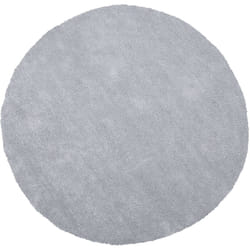 Beliani - Tappeto shaggy grigio chiaro tondo ø 140 cm Demre