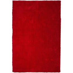 Tappeto shaggy rosso 160 x 230 cm Demre