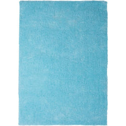 Tappeto shaggy azzurro 140 x 200 cm Demre