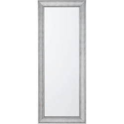 Specchio da parete in colore argento 50 x 130 cm Bubry