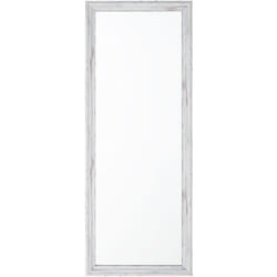 Beliani - Specchio da parete in colore bianco 50 x 130 cm Benon