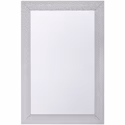 Elegante specchio da muro con cornice argentata. Grazie al design moderno e allo stesso tempo elegante, questo specchio, si a ...