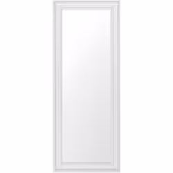 Elegante specchio dal design vintage. Dotato di una bellissima cornice bianca con gli ornamenti argentati questo specchio è i ...