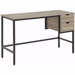 Moderna scrivania dal design industriale. Dona stile industriale ai tuoi interni con questa praticissima scrivania. L'ampio p ...