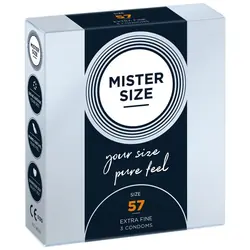 Mister Size 3 pz - Profilattici su Misura 57 mm