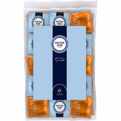 Preservativi generosi e confortevoli con larghezza di 57 mm, con una vestibilità sicura per una sensazione intensa.